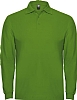 Polo Hombre Manga Larga Estrella Roly - Color Verde Grass 83